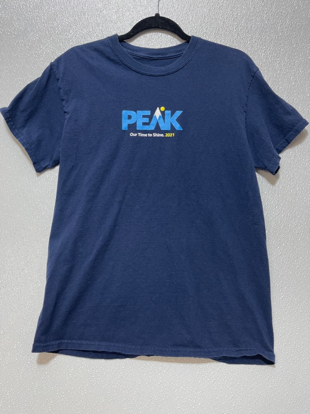 3/$10 Amazon Navy Blue Logo Tee with White Swoosh